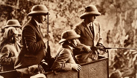 Il tour in India - Re Edoardo VIII a caccia di tigri in Nepal, 1921